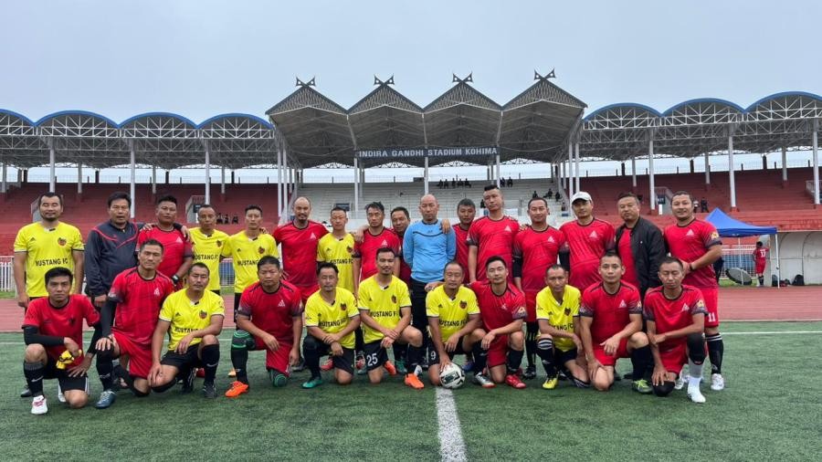 Players of Gethemgo FC and Mustang FC on July 10.